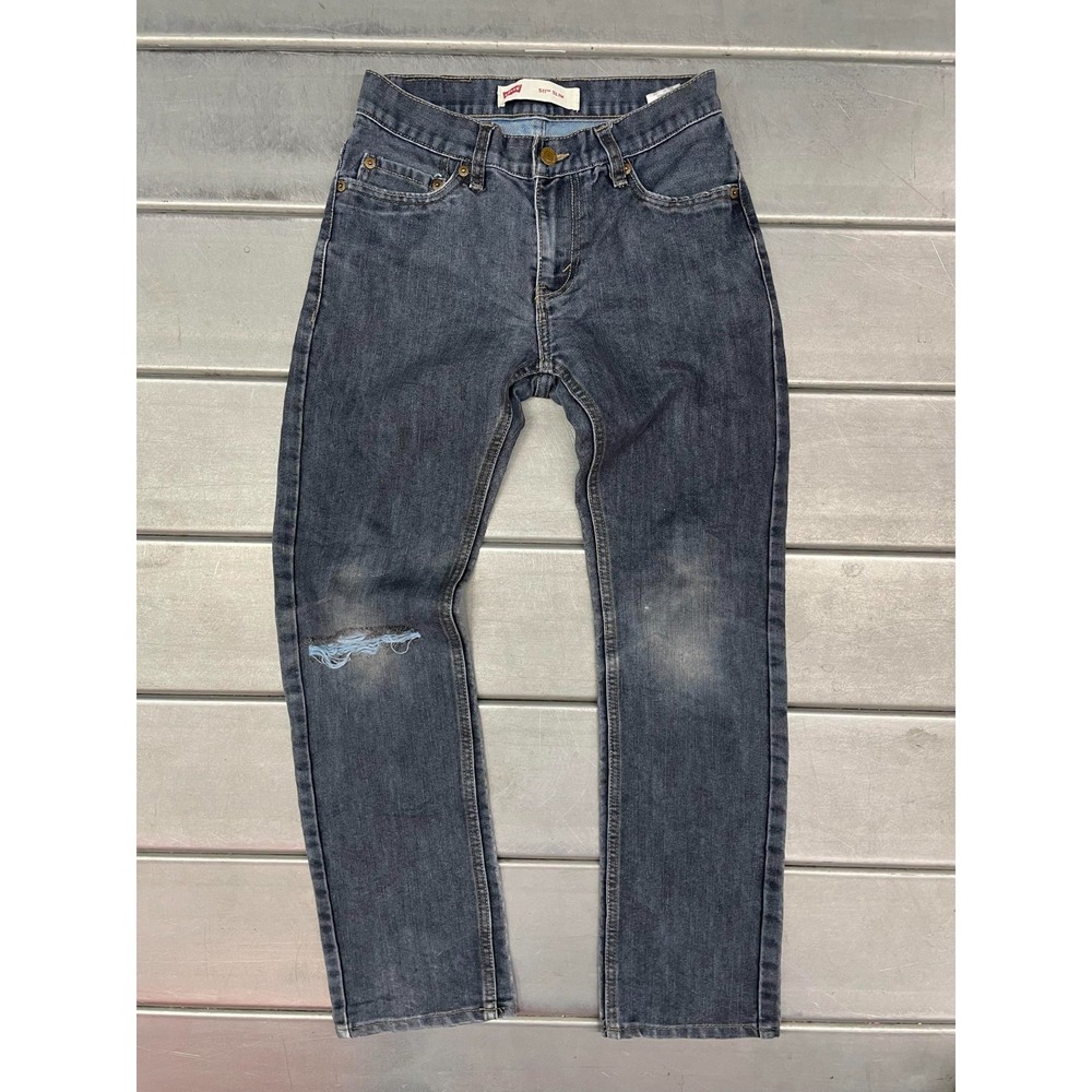 Levis 511 Jeans Womens Size 14REG 26X27 Blue Medium Wash Denim Slim Straight Leg